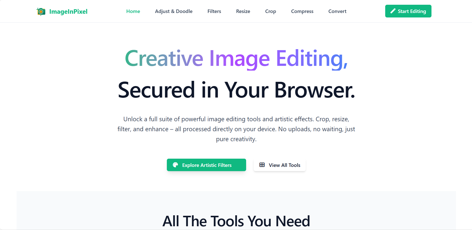 ImageInPixel - Online Image Editor